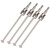 4pcs Universal Drive Shaft Steel Swing Shaft RC Accessory Fit for HSP 94111 1/10 RC CarSilver