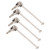 4pcs Universal Drive Shaft Steel Swing Shaft RC Accessory Fit for HSP 94111 1/10 RC CarSilver