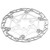 160mm Bicycle Floating Brake Disc Bike Brake Disc Rotor with 6 Bolts for Mountain BikeSilver