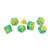 4Set Large White Number Polyhedral Dice Multifaceted Dice for Interactive Games Education Entertainment School Supplies Green