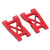 2 Sets RC Aluminum Front Rear Suspension Arms Set for Traxxas LaTrax Teton 76054‑1 1/18 RC Monster TrunkRed