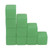 30pcs Plastic Blank Dice Glossy Write On Six Sided Dice Set Plastic Teaching Cubes for Education Board Games Green