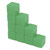 30pcs Plastic Blank Dice Glossy Write On Six Sided Dice Set Plastic Teaching Cubes for Education Board Games Green