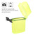 Plastic Transparent Underwater Kayak Sealing Box with Rope Hook for Surfing Canoe Kayak Jaune transparent