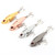 4pcs 11g 55mm Metal VIB Fishing Lures Crank Baits Red Eyes Fishlike Hook Tackle