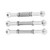 Aluminium Alloy Front Steering Linkage Rods for FS 53633 / 51805 / 51806 1/10 RC Car (Silver)