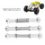 Aluminium Alloy Front Steering Linkage Rods for FS 53633 / 51805 / 51806 1/10 RC Car (Silver)
