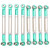 8Pcs Upgrade Metal Pull Rod Steering Pull Rod for WPL/MN/Feiyu 1/16 RC Car Spare PartsGreen