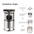 Lixada Portable Stainless Steel Lightweight Wood Stove Outdoor Cooking Picnic Camping Burner