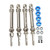 4pcs RC Metal Front and Rear CVD Drive Shaft with Couplers for Traxxas Slash 4X4 1/10 RC Car Upgrade Parts
