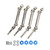 4pcs RC Metal Front and Rear CVD Drive Shaft with Couplers for Traxxas Slash 4X4 1/10 RC Car Upgrade Parts