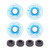 78A 60x45mm HighElastic Skateboard Flash Wheel PU Filling for Longboard Cruiser Board(Sky Blue )