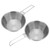 2Pcs Bowl with Foldable Handle Outdoor Camping Wide Mouth Measuring Picnic Supplies