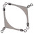 10pcs Stainless Steel Barrel Rotate Swivels Rings Fishing Tackle Accessory (6#)