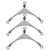 10pcs Stainless Steel Barrel Rotate Swivels Rings Fishing Tackle Accessory (6#)