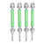 4 Sets RC Steel Front and Rear CVD Drive Shafts Replacement RC Upgrades Parts for TRAXXAS SLASH 1/10 RC Car Green