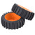 Wheel Rim Hub Tires Rubber Tyres for 1/8 RC Truck Car Accessory (Orange)