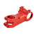 Bike Stem Red Aluminum Alloy Mountain Bike Handlebars Negative 17 Degrees Short Bike Handlebar Stem Riser 70mm