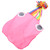 Outdoor Soft Octopus Single Line Kite Animal Shape Kite 4 Meters with 30m Kite LinePink colorful tail