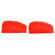 2Pcs Archery Bow Shock Absorber Rubber Noise Vibration Reduction Lightweight Bright Color Bow String Groove Damper Red