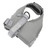 Dog Harness Vest with Leash Adjustable Reflective Padded Nylon Easy Control Pet Harness for Walking Medium Size Dog Grey