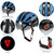Mountain Bike Helmet Motorcycling Helmet with Back Light Detachable Magnetic Visor UV Protective for Men Women
