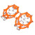 2pcs/set 12 Tooth Mountaineering Crampons Wearproof Anti Skid Snow Shoes AccessoryM Size