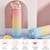 1100ml Sports Water Bottle with Time Marker BPA Free & Leak proof Portable Reusable Drinking Kettle  Fitness Sport Water Jug for Men Women Kids Student to Camping Office School Gym Workout