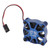 Motor Cooling Fan Aluminum Alloy Fast Heat Dissipation RC Cooling Fan with Metal Mesh Cover for 1/10 1/12 1/8 RC Car Dark Blue