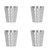 4PCS 300ML Drinking Cups 304 Stainless Steel Double Layer Stackable Water Cup Outdoor Camping Mug Set