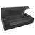 Card Storage Box PU Leather Magnetic Closure Card Deck Case with Drawer for Over 550 Game Cards Black
