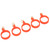 5 Pcs Lure Rod Hook All in One High Elastic Rubber Lua Rod Ring Hook Fishing AccessoriesM