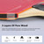 2pcs 7 Layers Wood Ping Pong Paddles Set With Balls Carrying Case For Shake hand Grip Players