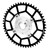 52T 104BCD Motor Bike Chainring Adapter Mid Drive Chainring Spider Chain Conversion Kit for Tongsheng Motor Black