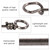 50Pcs Strong Strength Stainless Steel Quick Connection Clip Connector Tackle Accessory(3#)