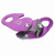 SelF braking Stop Descender for 9-13mm Rope Clamp Grab Rescue Rappel Ring Climbing Gear Purple