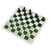 Portable Chess Checkers Set for Kids Adults Folding Roll Up Chess Game Sets 24 Checker Pieces with Storage Bag Green and White