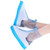 2 PCS Rainproof Shoes Covers Dazzling Anti Slip Boot Shoes Covers for Outdoor Walking Cycling Blue White XL