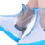2 PCS Rainproof Shoes Covers Dazzling Anti Slip Boot Shoes Covers for Outdoor Walking Cycling Blue White XL