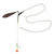 3 Pack Carp Fishing Inline Rig Set with Sinker Weight Tail Rubber Tubes Anti-Tangle Sleeves Quick Change Swivels
