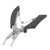 Stainless Steel Fishing Pliers Curved Mouth Lure Wire Cutter Multifunction Lure Pliers for Outdoor Fishing Black