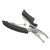 Stainless Steel Fishing Pliers Curved Mouth Lure Wire Cutter Multifunction Lure Pliers for Outdoor Fishing Black