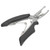 Stainless Steel Fishing Pliers Curved Mouth Lure Wire Cutter Multifunction Lure Pliers for Outdoor Fishing Black