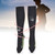 1 Pair of Men Women Sports Running Compression Socks Pain Relief Legs Support for Outdoor Cycling(Black Knee High M)