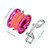 30M Mini Diving Aluminium Reel Spool Line with Stainless Steel Snap Bolt Hook (Black)
