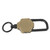 Magnetic Retractable Keychain Stainless Steel Wire Easy Pull Buckle Carabiner Key Chain Tan