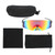 Cycling Sports Glasses Semi Rimless Sunglasses Hiking Goggles Wind UV Protection Outdoor Sunglasses 9050 Black Red