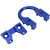 Aluminum Alloy D Loop Ring Shooting Compound Bow Release Bowstring Buckle AccessoriesBlue