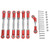 RC Pull Rod Aluminum Alloy Pull Rod for Traxxas for Rustler for Slash 4 Wheel Drive 1/10 RC Car Red