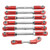 RC Pull Rod Aluminum Alloy Pull Rod for Traxxas for Rustler for Slash 4 Wheel Drive 1/10 RC Car Red
